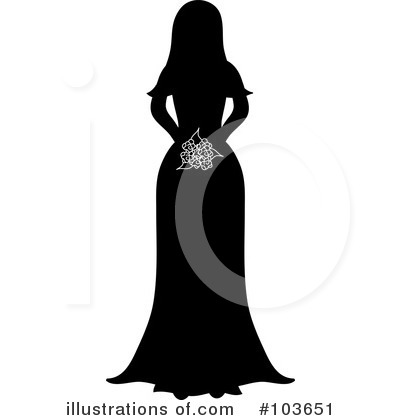 Wedding Dress Clipart #103651 by Pams Clipart
