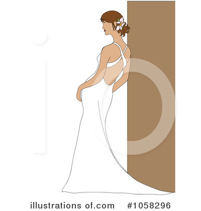 Royalty-Free (RF) Bride Clipart Illustration by Pams Clipart - Stock Sample #1058296