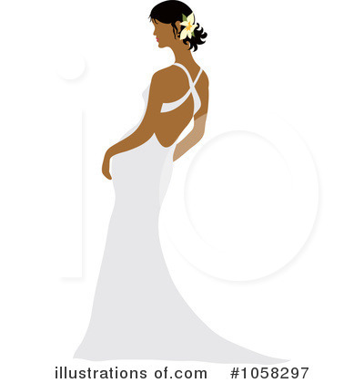 Royalty-Free (RF) Bride Clipart Illustration by Pams Clipart - Stock Sample #1058297
