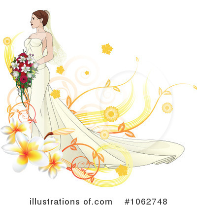 Royalty-Free (RF) Bride Clipart Illustration by AtStockIllustration - Stock Sample #1062748