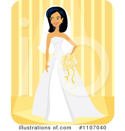 Royalty-Free (RF) Bride Clipart Illustration by Amanda Kate - Stock Sample #1107040