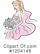 Bride Clipart #1204148 by Vector Tradition SM