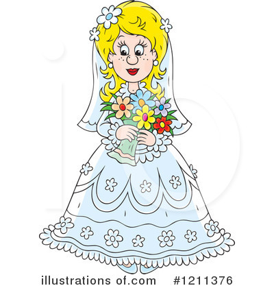 Royalty-Free (RF) Bride Clipart Illustration by Alex Bannykh - Stock Sample #1211376