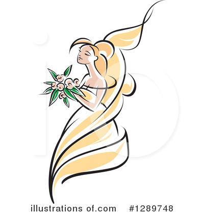 Royalty-Free (RF) Bride Clipart Illustration by Vector Tradition SM - Stock Sample #1289748