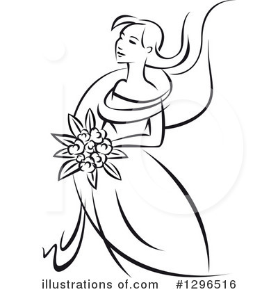 Royalty-Free (RF) Bride Clipart Illustration by Vector Tradition SM - Stock Sample #1296516