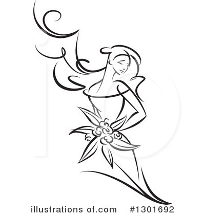 Royalty-Free (RF) Bride Clipart Illustration by Vector Tradition SM - Stock Sample #1301692