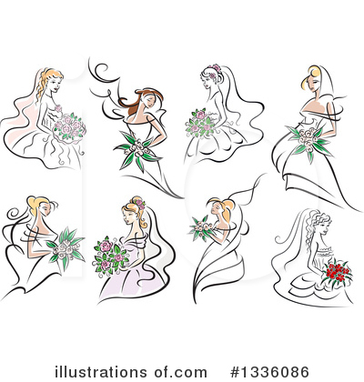 Royalty-Free (RF) Bride Clipart Illustration by Vector Tradition SM - Stock Sample #1336086