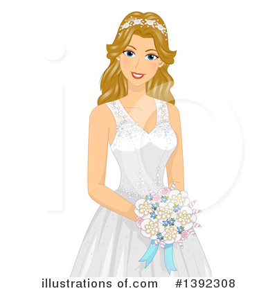 Royalty-Free (RF) Bride Clipart Illustration by BNP Design Studio - Stock Sample #1392308