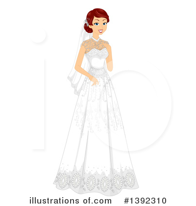 Royalty-Free (RF) Bride Clipart Illustration by BNP Design Studio - Stock Sample #1392310