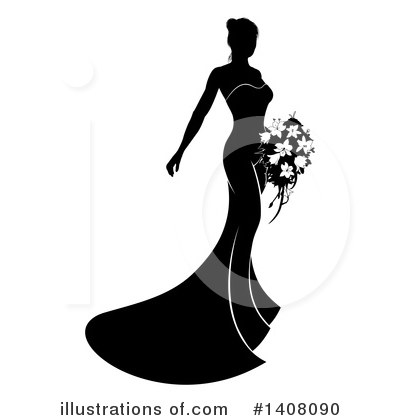 Royalty-Free (RF) Bride Clipart Illustration by AtStockIllustration - Stock Sample #1408090