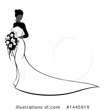Royalty-Free (RF) Bride Clipart Illustration by AtStockIllustration - Stock Sample #1445919