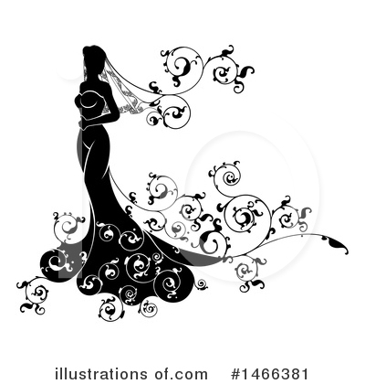 Royalty-Free (RF) Bride Clipart Illustration by AtStockIllustration - Stock Sample #1466381