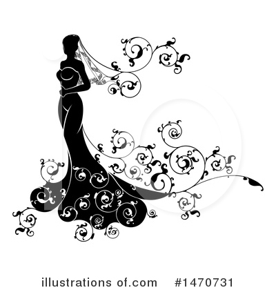 Royalty-Free (RF) Bride Clipart Illustration by AtStockIllustration - Stock Sample #1470731