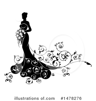 Royalty-Free (RF) Bride Clipart Illustration by AtStockIllustration - Stock Sample #1478276