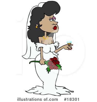 Royalty-Free (RF) Bride Clipart Illustration by djart - Stock Sample #18301