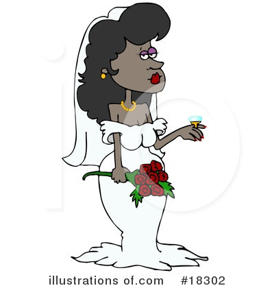 Royalty-Free (RF) Bride Clipart Illustration by djart - Stock Sample #18302