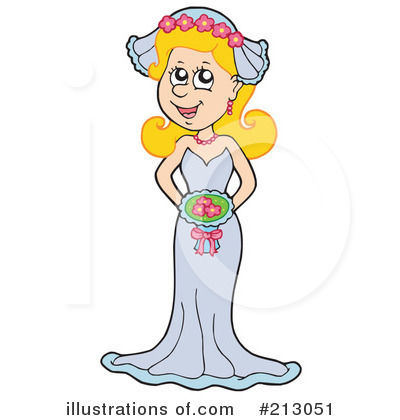 Royalty-Free (RF) Bride Clipart Illustration by visekart - Stock Sample #213051