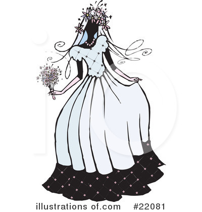 Royalty-Free (RF) Bride Clipart Illustration by Steve Klinkel - Stock Sample #22081