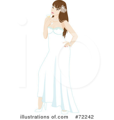 Royalty-Free (RF) Bride Clipart Illustration by Rosie Piter - Stock Sample #72242