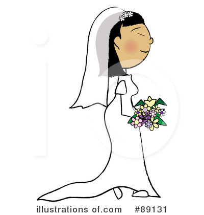 Royalty-Free (RF) Bride Clipart Illustration by Pams Clipart - Stock Sample #89131