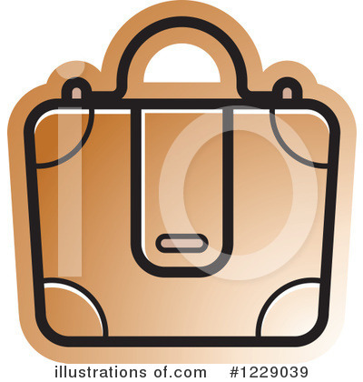 Royalty-Free (RF) Briefcase Clipart Illustration by Lal Perera - Stock Sample #1229039