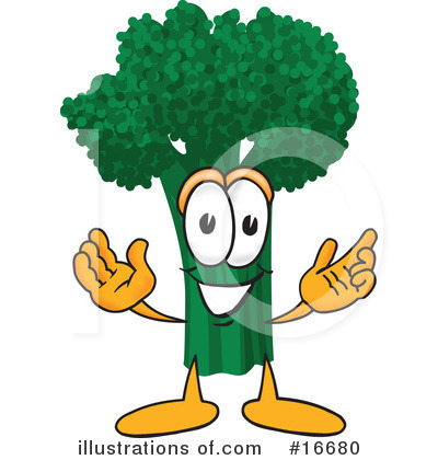 Broccoli Clipart #16680 by Mascot Junction