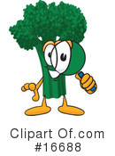 Broccoli Character Clipart #16688 by Mascot Junction