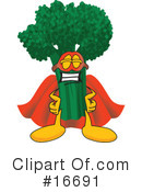Broccoli Character Clipart #16691 by Mascot Junction