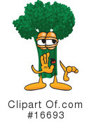 Broccoli Character Clipart #16693 by Mascot Junction