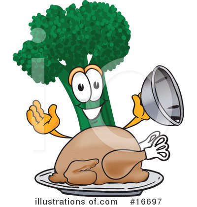Royalty-Free (RF) Broccoli Character Clipart Illustration by Mascot Junction - Stock Sample #16697