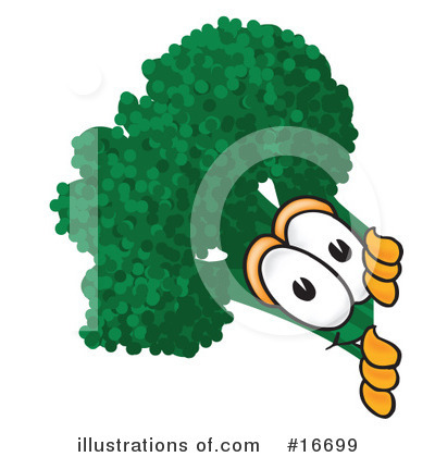 Royalty-Free (RF) Broccoli Character Clipart Illustration by Mascot Junction - Stock Sample #16699