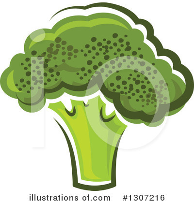 Royalty-Free (RF) Broccoli Clipart Illustration by Vector Tradition SM - Stock Sample #1307216