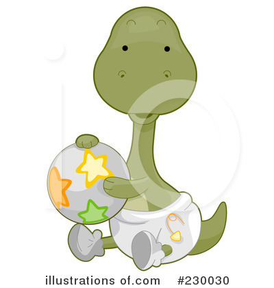 Royalty-Free (RF) Brontosaurus Clipart Illustration by BNP Design Studio - Stock Sample #230030