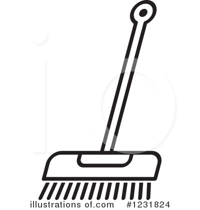 Royalty-Free (RF) Broom Clipart Illustration by Lal Perera - Stock Sample #1231824