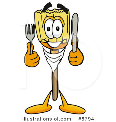 Silverware Clipart #8794 by Mascot Junction
