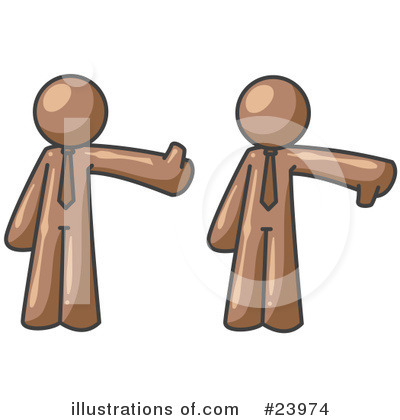Thumbs Down Clipart #23974 by Leo Blanchette