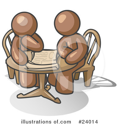 Royalty-Free (RF) Brown Collection Clipart Illustration by Leo Blanchette - Stock Sample #24014