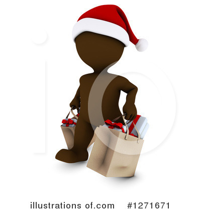 Christmas Shopping Clipart #1271671 by KJ Pargeter