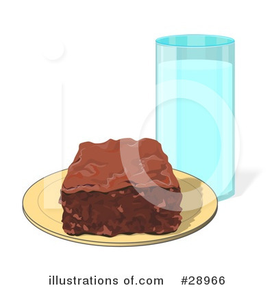 Royalty-Free (RF) Brownie Clipart Illustration by djart - Stock Sample #28966