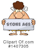 Brunette Cave Woman Clipart #1407305 by Hit Toon
