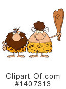 Brunette Cave Woman Clipart #1407313 by Hit Toon