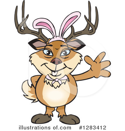 Royalty-Free (RF) Buck Clipart Illustration by Dennis Holmes Designs - Stock Sample #1283412