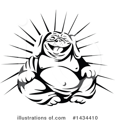 Royalty-Free (RF) Buddha Clipart Illustration by patrimonio - Stock Sample #1434410