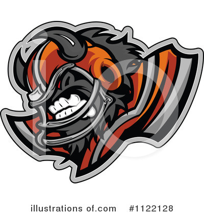 Royalty-Free (RF) Buffalo Clipart Illustration by Chromaco - Stock Sample #1122128