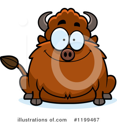 Bison Clipart #1199467 by Cory Thoman