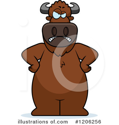 Royalty-Free (RF) Buffalo Clipart Illustration by Cory Thoman - Stock Sample #1206256