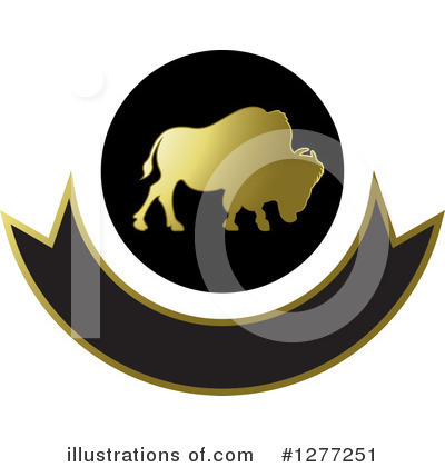 Royalty-Free (RF) Buffalo Clipart Illustration by Lal Perera - Stock Sample #1277251
