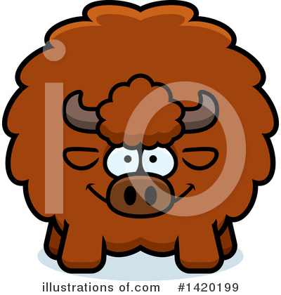 Bison Clipart #1420199 by Cory Thoman
