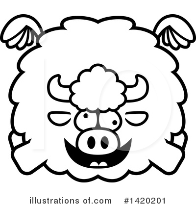 Royalty-Free (RF) Buffalo Clipart Illustration by Cory Thoman - Stock Sample #1420201