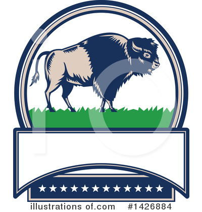 Royalty-Free (RF) Buffalo Clipart Illustration by patrimonio - Stock Sample #1426884